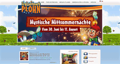 Desktop Screenshot of freizeitpark-plohn.de
